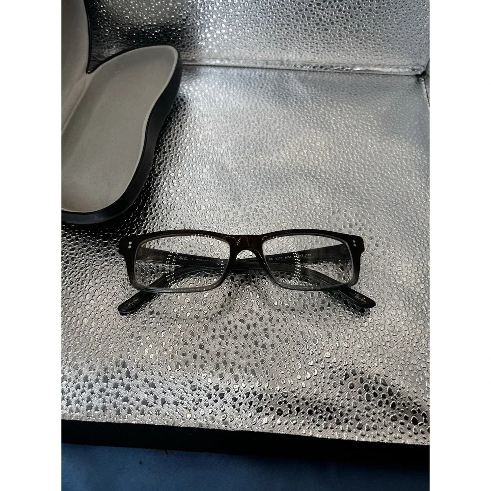 Ray Ban RB 5237 5055 Square Brown Eyeglasses Optical Frame 53-17-145